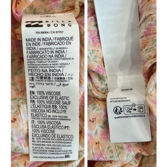 BILLABONG Wish For You Sleeveless Midi Sundress In Pink Dream Size Small - Picture 12 of 14